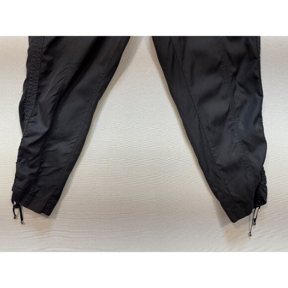 White House Black Market Women's Crop Leg Pants Size 10 Black Ruched Pockets Zip - Picture 7 of 13